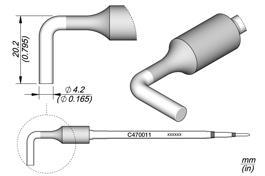 C470011 - L Shape Cartridge Ø 4.2